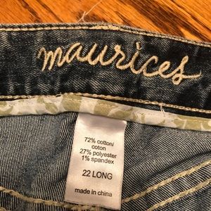 Maurice’s Jeans “Ivy” 22 Long Bootcut